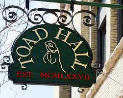 Toad Hall Toys street sign